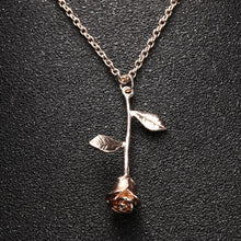 Load image into Gallery viewer, Rose Flower Pendant Necklace
