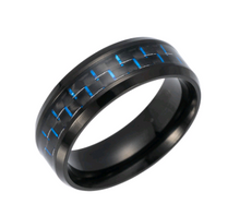 Load image into Gallery viewer, Stripe Carbon Fiber Ring
