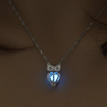 Load image into Gallery viewer, Luminous Protector Owl Pendant Necklace
