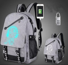 Load image into Gallery viewer, Glow Design Usb Charging Backpack
