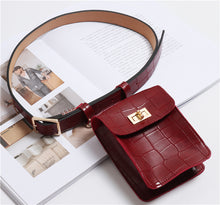 Load image into Gallery viewer, Leather Belt Phone Bag
